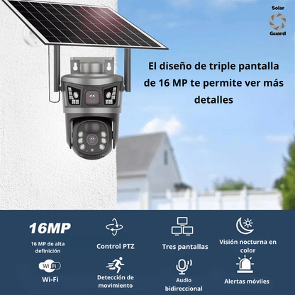 Solar Guard: Cámara de Seguridad - 2 en 1