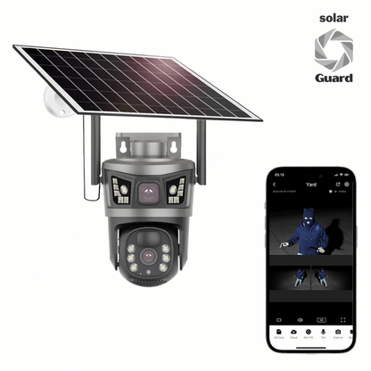 Solar Guard: Cámara de Seguridad - 2 en 1